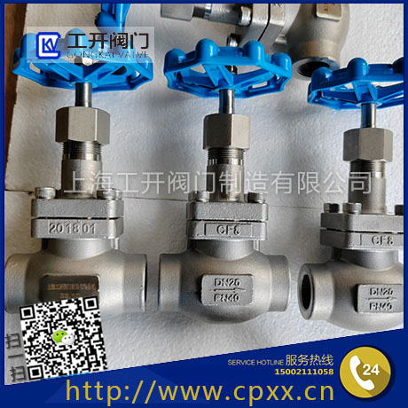 低溫截止閥-DJ11F-40P內螺紋低溫截止閥-不銹鋼低溫截止閥